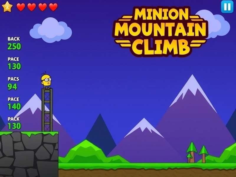 Minion Mountain Climb gameplay screenshot